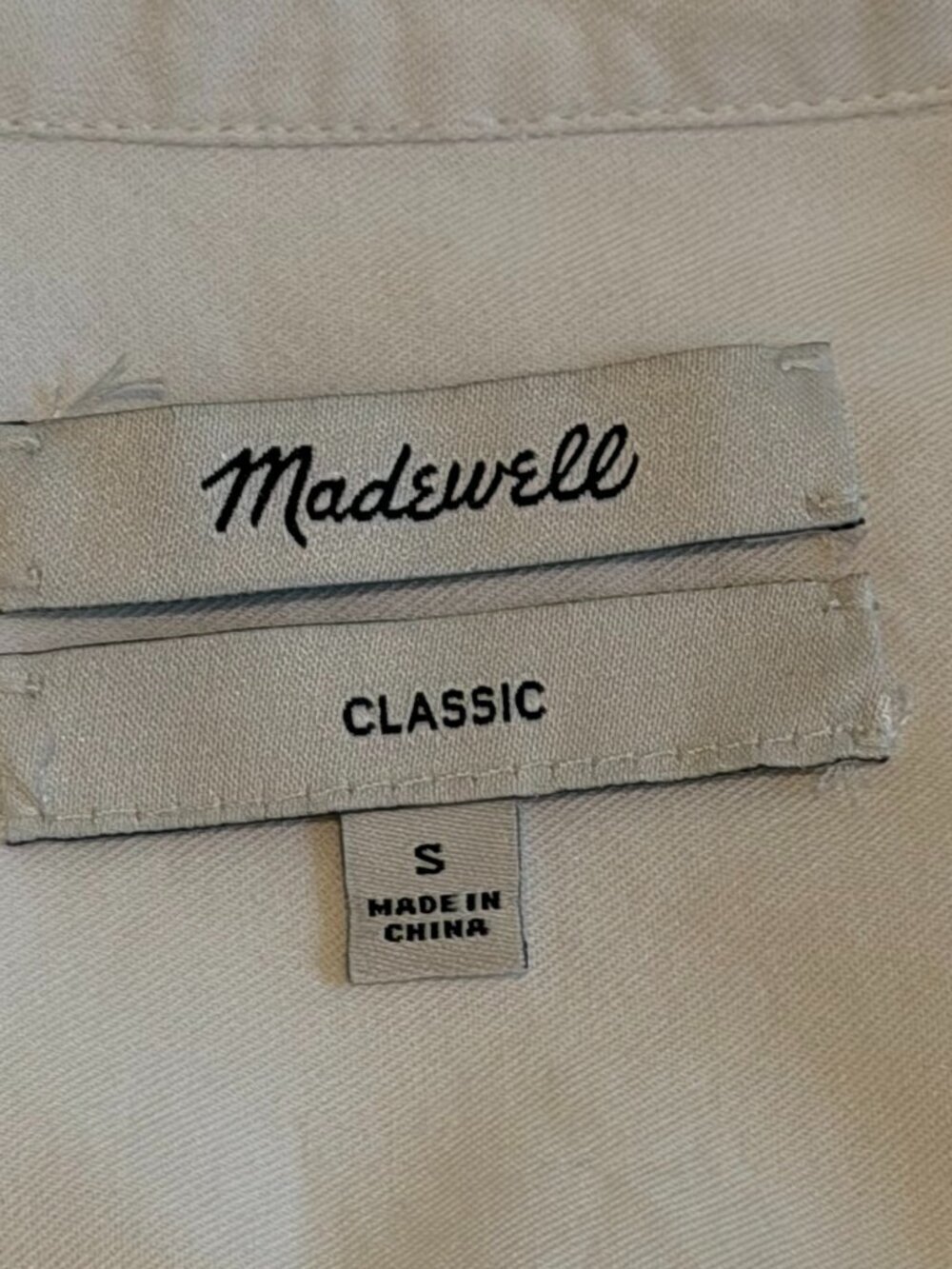 Madewell White Button-Down Shirt - Picture 7 of 9